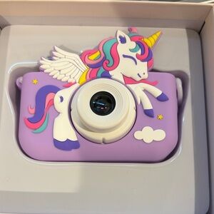 Kids Purple Unicorn Digital Camera - Cute Cartoon Design
